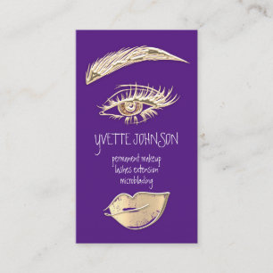 Tarjeta De Visita Logotipo permanente de maquillaje de Lash Brow QRC