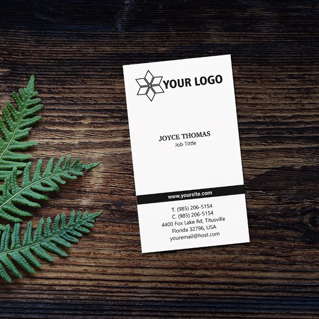 Tarjeta De Visita Logotipo personalizado (Subido por el creador)