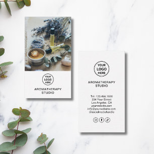 Tarjeta De Visita Logotipo personalizado Aromaterapía Spa Profesiona