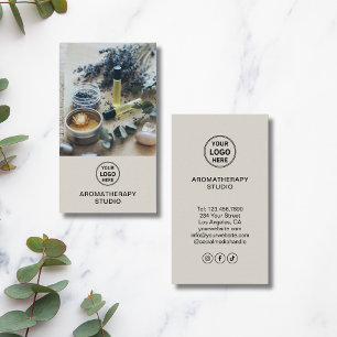 Tarjeta De Visita Logotipo personalizado Aromaterapía Spa Profesiona