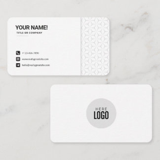 Tarjeta De Visita logotipo personalizado círculo empresa profesional