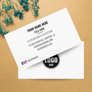 Tarjeta De Visita Logotipo personalizado Círculo moderno Minimalista