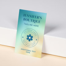 Logotipo personalizado con gradiente amarillo teal