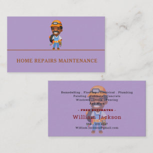 Tarjeta De Visita logotipo personalizado de construcción de fontaner