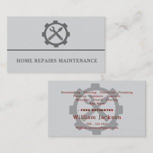 Tarjeta De Visita logotipo personalizado de construcción de fontaner