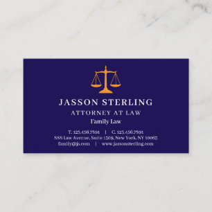 Tarjeta De Visita Logotipo personalizado de la balanza de la justici