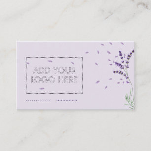 Tarjeta De Visita Logotipo personalizado de lavanda