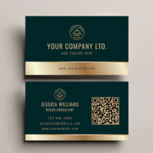 Logotipo personalizado Elegante Código QR de Oro V
