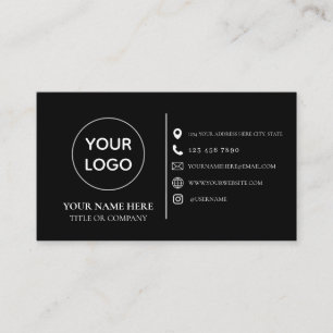 Tarjeta De Visita logotipo personalizado iconos de redes sociales mi