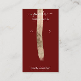 Tarjeta De Visita Logotipo Personalizado Jewelry Card Social Media G