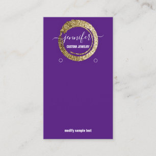 Tarjeta De Visita Logotipo Personalizado Joyería Medios Sociales Vi