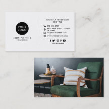 Logotipo personalizado moderno en blanco y negro,