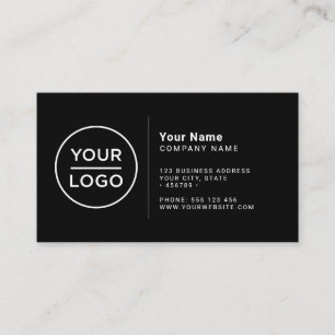 Tarjeta De Visita logotipo personalizado moderno minimalista cualqui