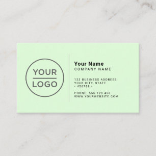 Tarjeta De Visita Logotipo personalizado moderno minimalista en cual