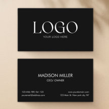Logotipo Personalizado Moderno Minimalista Negro B