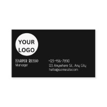 logotipo personalizado negro