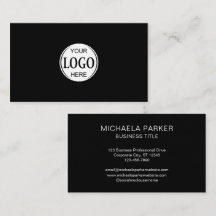 Logotipo personalizado negro profesional