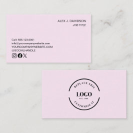 Tarjeta De Visita logotipo personalizado profesional minimalista mod