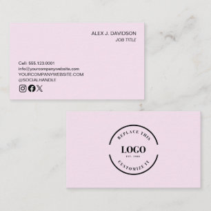 Tarjeta De Visita logotipo personalizado profesional minimalista mod