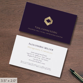 Tarjeta De Visita Logotipo Personalizado simple y elegante
