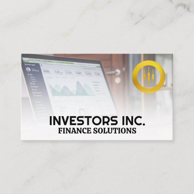 Tarjeta De Visita Logotipo | Portátil | Financiación (Anverso)