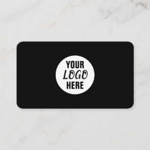 Tarjeta De Visita Logotipo profesional corporativo Blanco negro