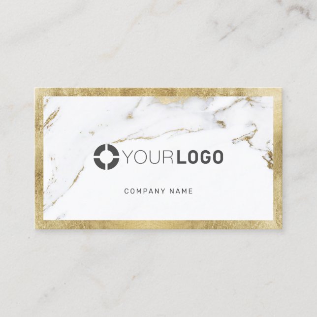 Tarjeta De Visita Logotipo profesional de la empresa personalizado d (Anverso)