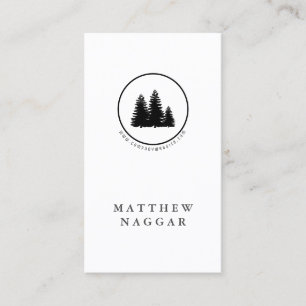 Tarjeta De Visita Logotipo profesional de los pinos