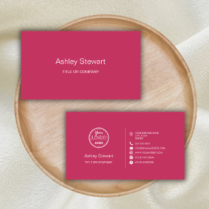 Tarjeta De Visita Logotipo profesional de medios sociales Moderno de