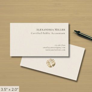 Tarjeta De Visita Logotipo profesional elegante