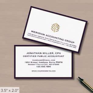 Tarjeta De Visita Logotipo Profesional Luxe