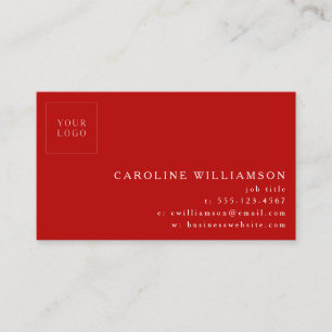 Tarjeta De Visita Logotipo profesional minimalista moderno simple en