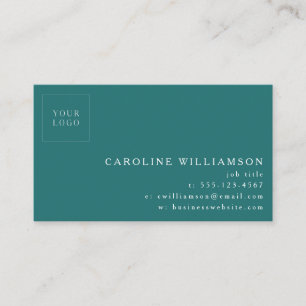 Tarjeta De Visita Logotipo profesional minimalista moderno simple es