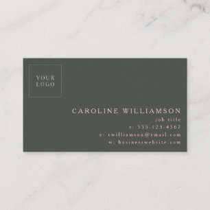 Tarjeta De Visita Logotipo profesional minimalista moderno simple ro