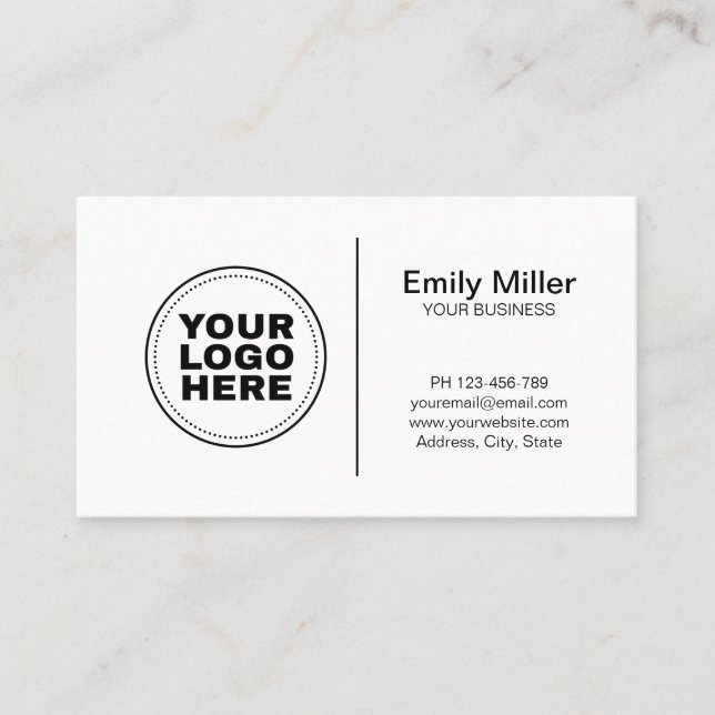 Tarjeta De Visita Logotipo profesional moderno (Anverso)