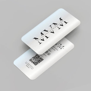Tarjeta De Visita Logotipo profesional moderno de marketing en monog