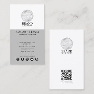 Tarjeta De Visita Logotipo profesional para medios sociales Código Q