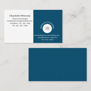 Tarjeta De Visita Logotipo Profesional Psicólogo y Consejero