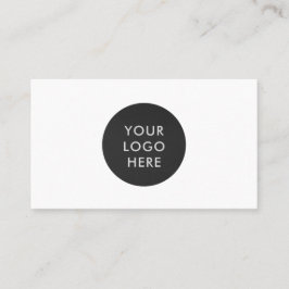 Tarjeta De Visita Logotipo profesional simple Código QR Empresa blan