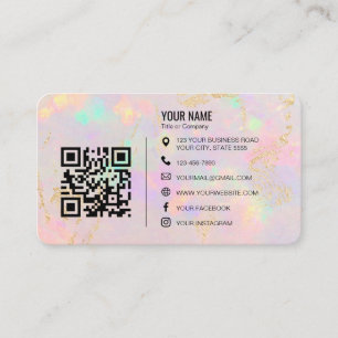 Tarjeta De Visita logotipo QR de la empresa profesional minimalista