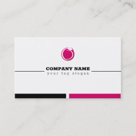 Tarjeta De Visita Logotipo rosa