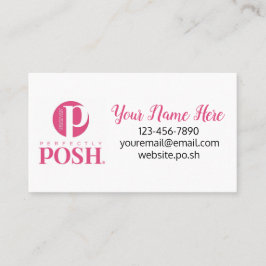 Tarjeta De Visita Logotipo rosa muy simple