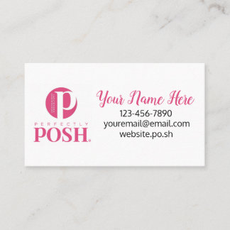 Tarjeta De Visita Logotipo rosa muy simple