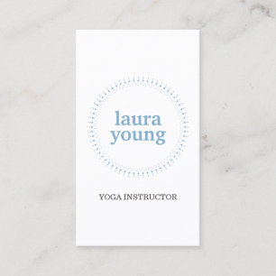 Tarjeta De Visita Logotipo simple de círculo azul