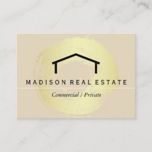 Tarjeta De Visita Logotipo simple (gris) / House