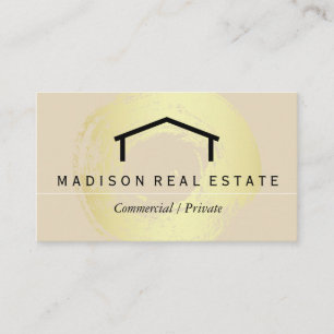 Tarjeta De Visita Logotipo simple (gris) / House