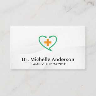 Tarjeta De Visita Logotipo Stethoscope Heart Plus