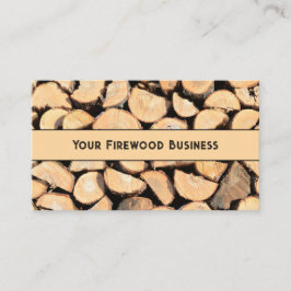 Tarjeta De Visita Logotipos de corte de leña