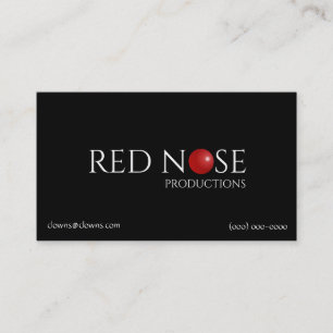 Tarjeta De Visita Logotipos Nariz Roja