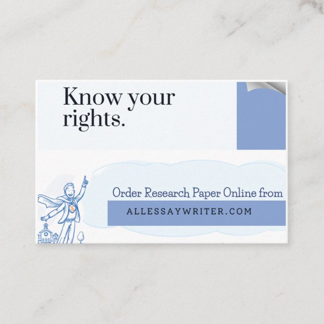 Tarjeta De Visita Lograr la excelencia académica con los estudiantes (Anverso)